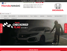 Tablet Screenshot of hondamagic.com